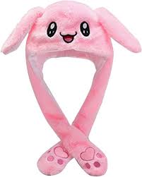 Funny Plush Bunny Hat with Moving Ears 🐰